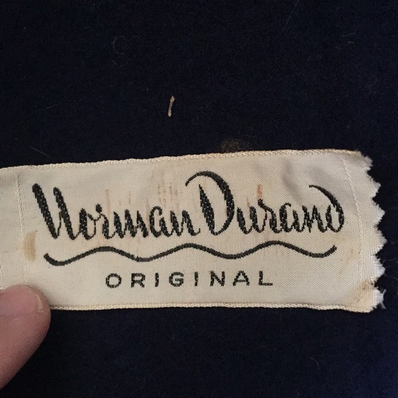 Vintage feather hat blue - Picture 6 of 6